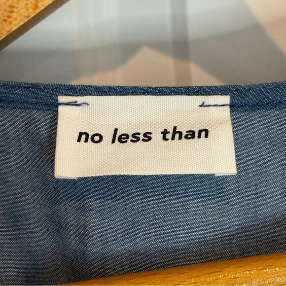 NWT No Less Than Chambray Short Sleeve Tie Waist Wide Leg Jumpsuit 3X - Picture 10 of 10